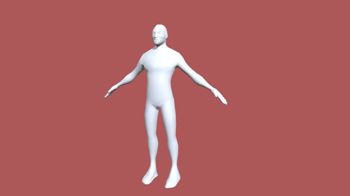 Human Base Mesh 3D Model