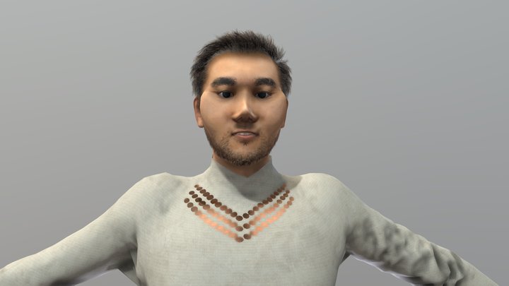 Afghan Man Clothed (Hazara) 3D Model