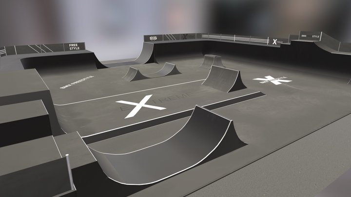 BMX Park- 4k PBR textures, LowPoly, Optimised 3D Model