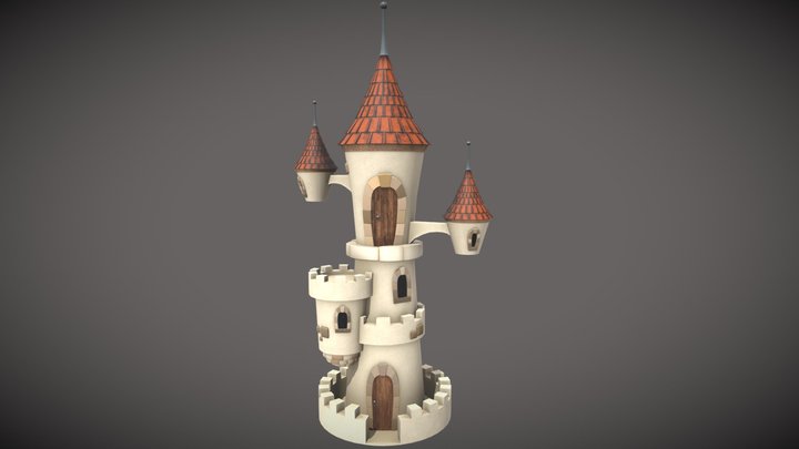 Toony Castle 3D Model