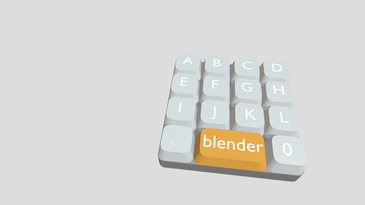 teclado 3D Model