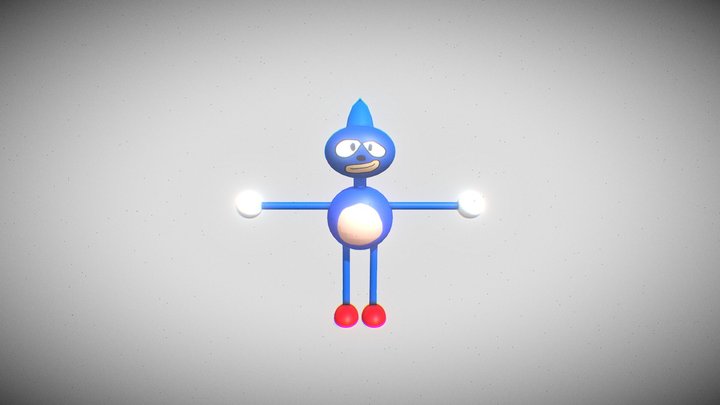 sanic from outcome memories 3D Model