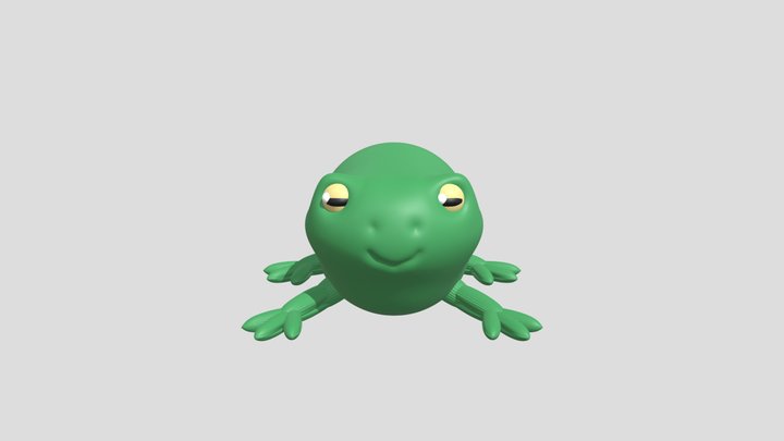 Cute Fat froggy 3D Model