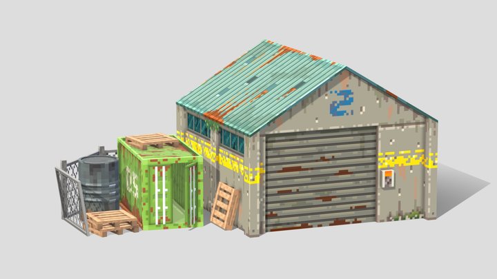 Abandoned Warehouse 3D Model