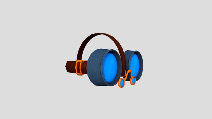 Handpainted Steampunk Glasses - Free 3D Model