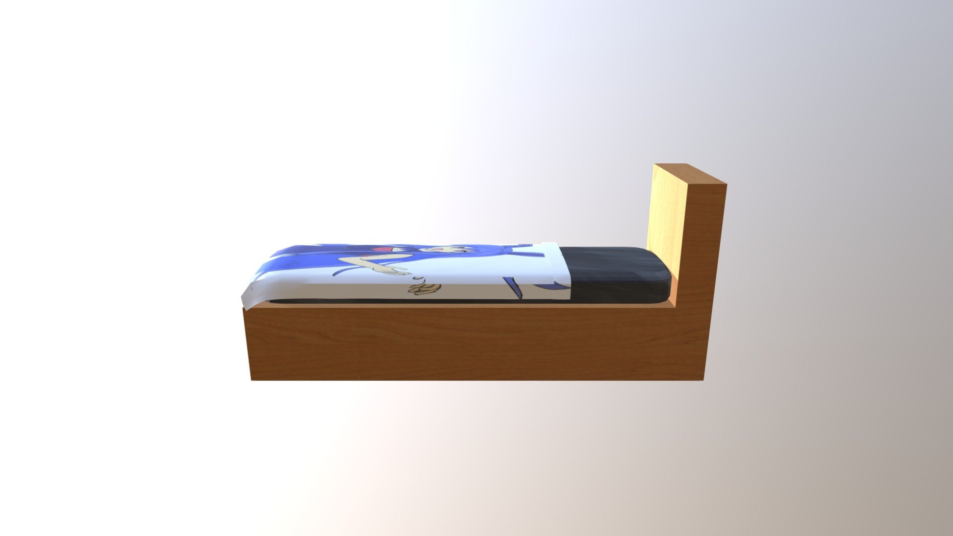 Bed Model with Blanket