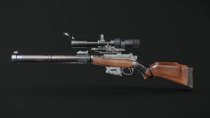 Sniper Concept - Game Res 3D Model