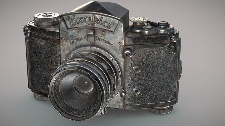 Vintage Camera Exakta VX 1954 3D Model