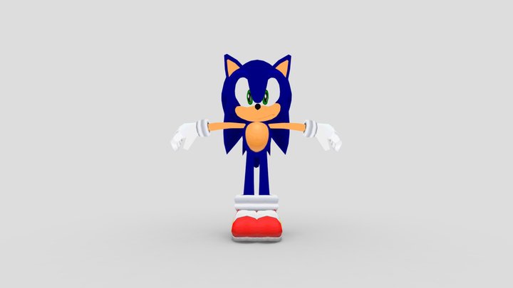 sonic_from_sonic_adventure_dx 3D Model