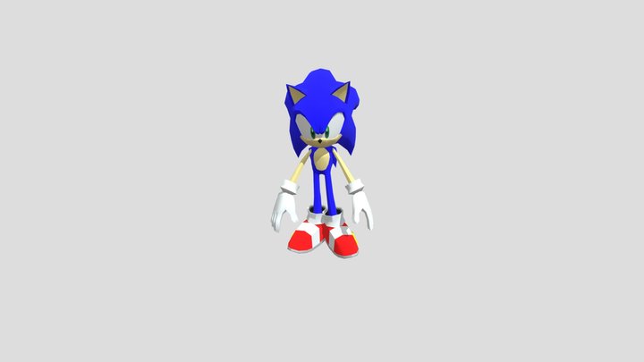Sonic Heroes Sonic 3D Model 3D Model