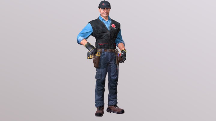 Mister Worker 2.0 - HAT 3D Model