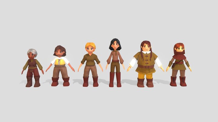 Heart of Hampstead - Characters 3D Model