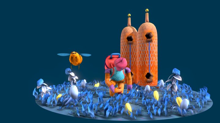 BeeKeeperScene 3D Model
