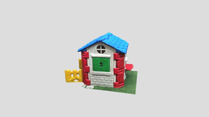 Colorful Garden Children House 3D Model