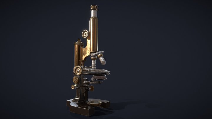 Vintage Microscope Bausch & Lomb 3D Model