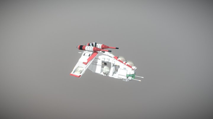 LEGO STAR WARS Republic Gunship 3D Model