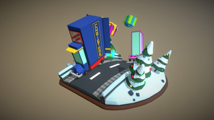 Christmas Rolley 3D Model
