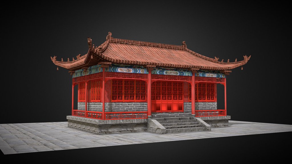Small Chinese imperial style building