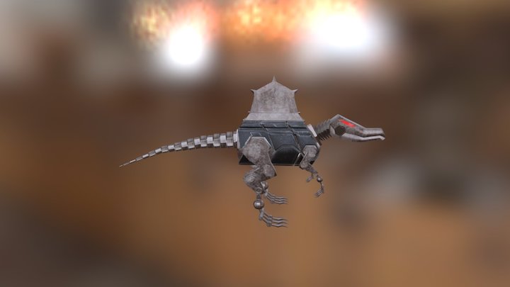 Robot Spinosaurus Idle 3D Model