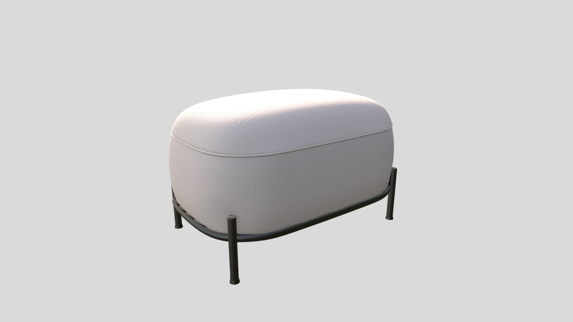3D model Chairs Puf Sklum Omba - This is a 3D model of the Chairs Puf Sklum Omba. The 3D model is about a round white table.