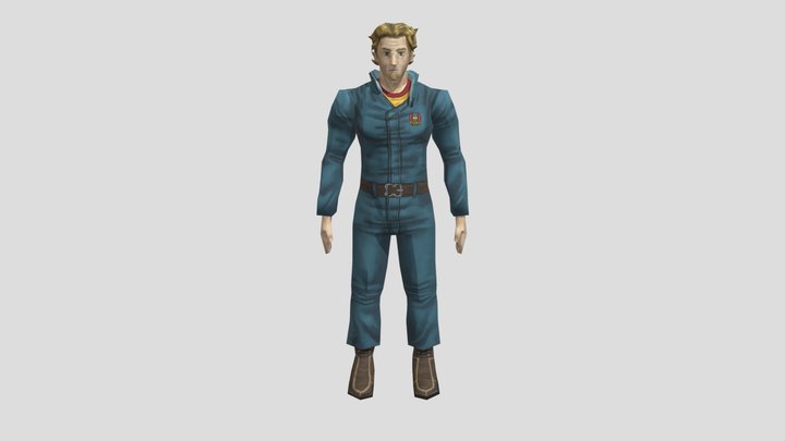 Curly Before Crash 3D Model