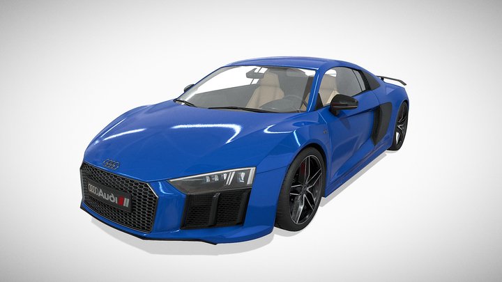 Audi R8 V10 Plus 3D Model