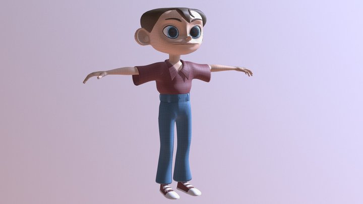 Richard Model - A maya rig in progress 3D Model