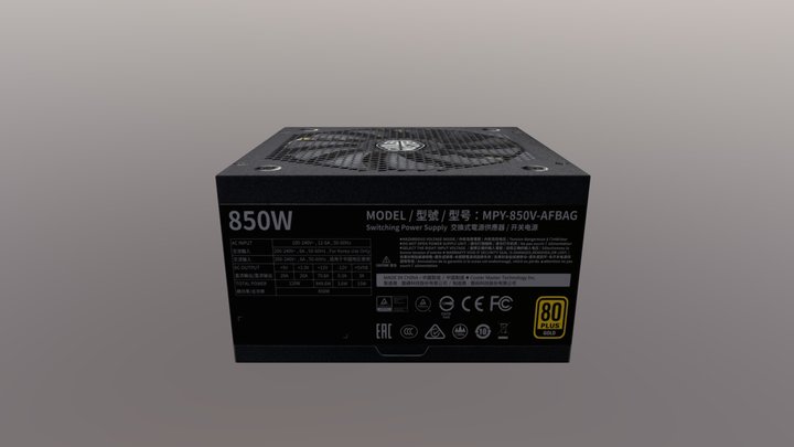 Cooler Master V850 V2 850W 3D Model