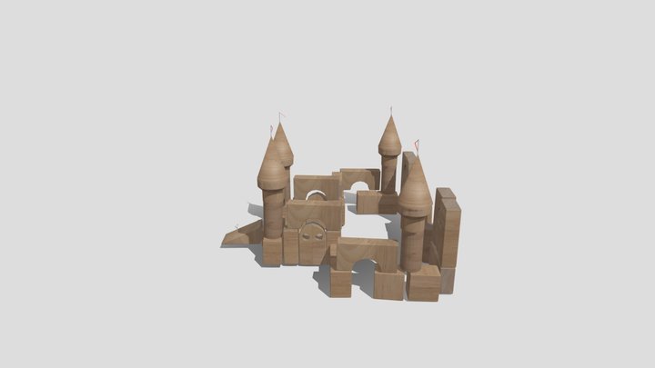 unitblock castle 3D Model