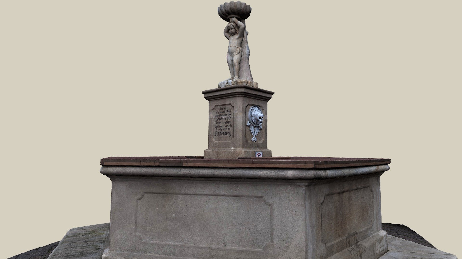 Fürstenbergbrunnen — Sketchfab embed 3D viewer