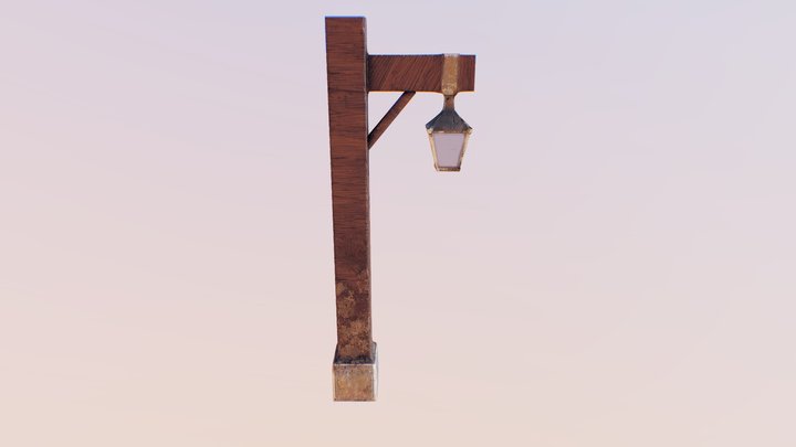 Old Lamp Post 3D Model