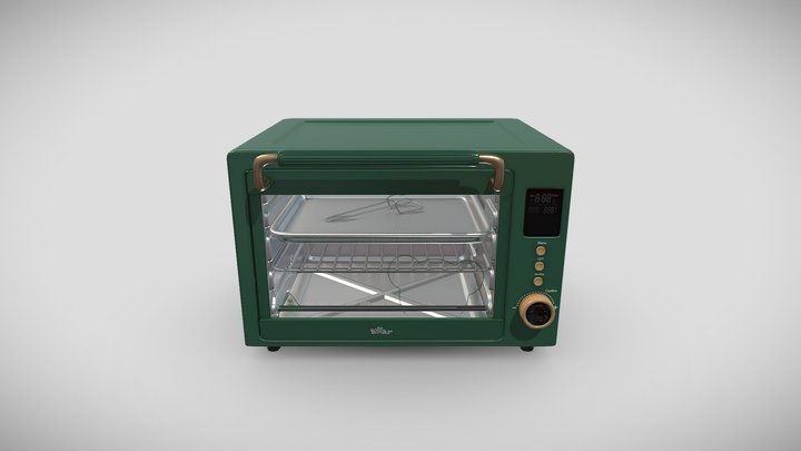 Oven_Green_Animation 3D Model