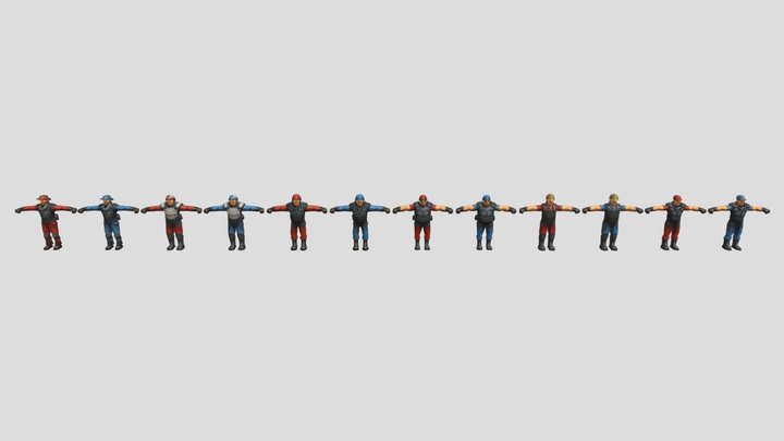 Toon Soliders (Chicken Gun) 3D Model