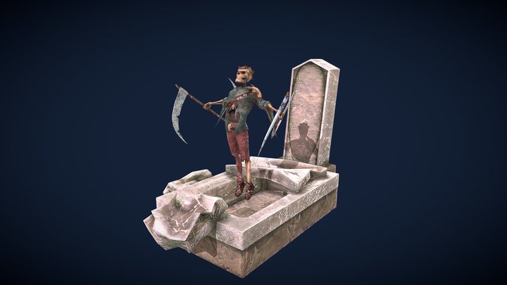 B2C2 Awaken Skeleton 3D Model