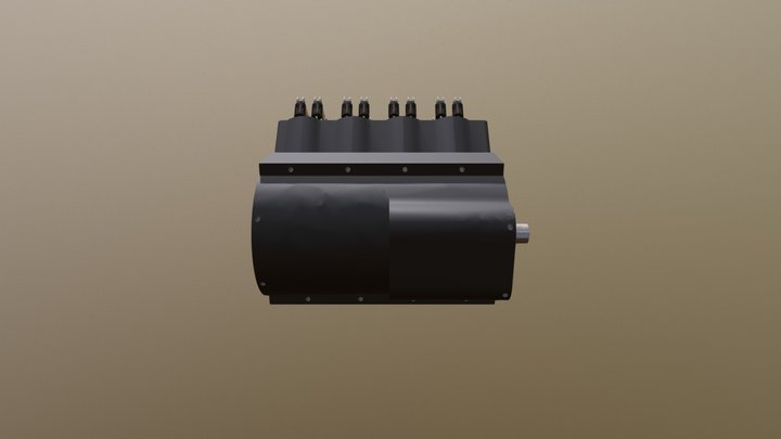 V8- Engine Solidworks 3D Model