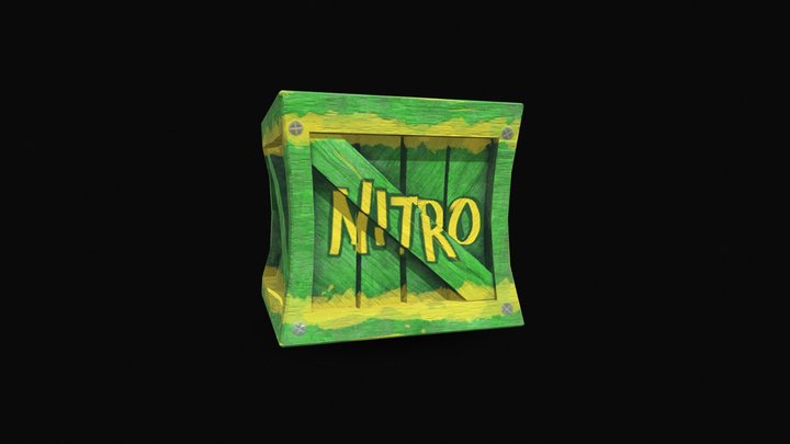 Crash Bandicoot Nitro Crate 3D Model
