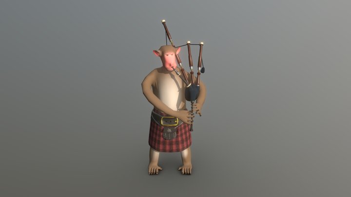 Monkey Piper - World Skills Submission 3D Model