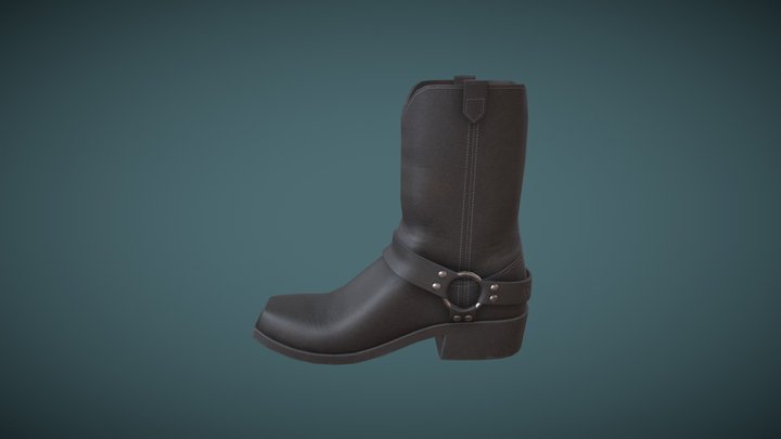 Harness Motorcycle Boot 3D Model