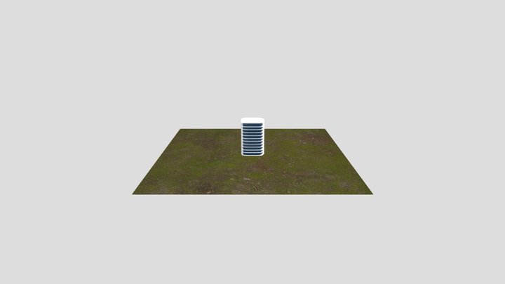 Hight quality simple building free with texture 3D Model