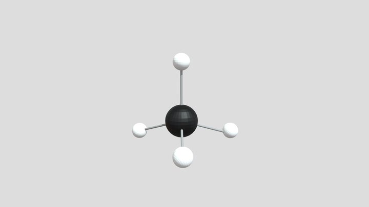 Tetrahedral structure of Methane