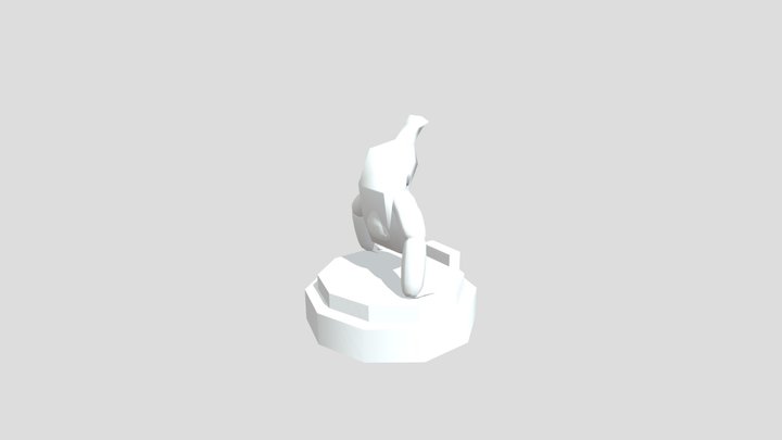 scary baboon banana bundle NO TEXTURES 3D Model