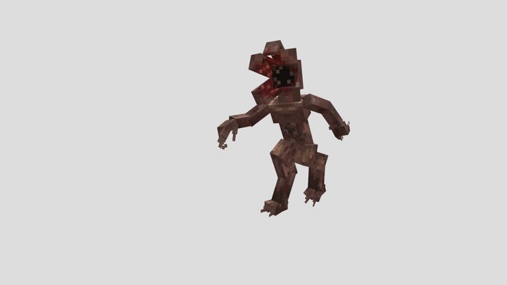 Demogorgon Minecraft Style 3D Model