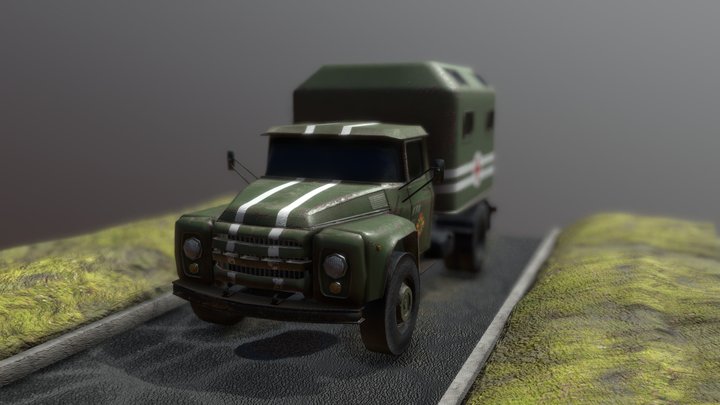 Zil130 Substance Export 3D Model