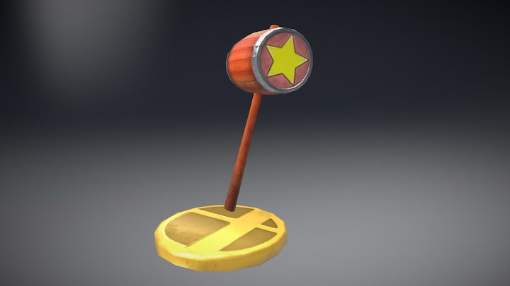 King Dedede's Hammer 3D Model