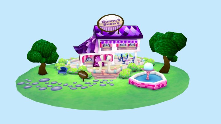 Bunny's Bakery 3D Model