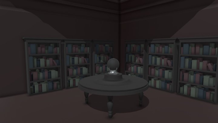 wizard library 3D Model
