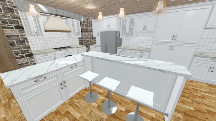 Maria's Kitchen Dynamic 3D 3D Model