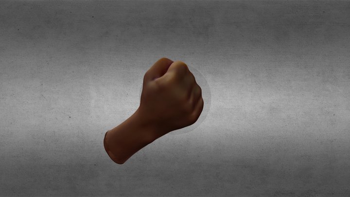 Hand Front Fist 3D Model