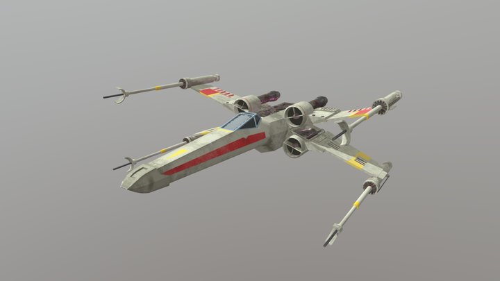 X-wing 3D Model