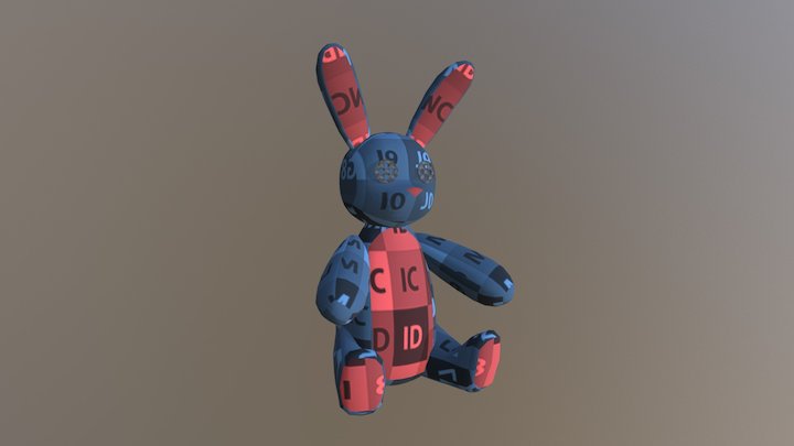 Rabbit Test Textures 3D Model